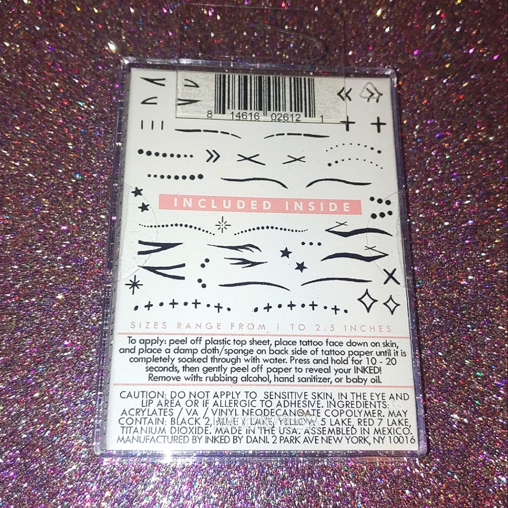 Face Tats Pack Temporary Tattoos Inked by Dani